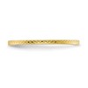 Black Bow Jewelry 1.2mm 10k Yellow Gold Crisscross Flat Stackable Band - 3 of 4