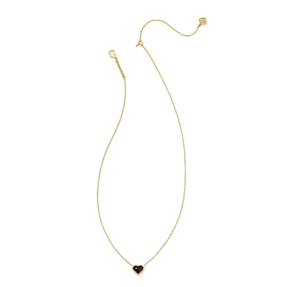 Photos - Pendant / Choker Necklace KENDRA SCOTT Anna Pendant Necklace - Gold Sheen Obsidian 