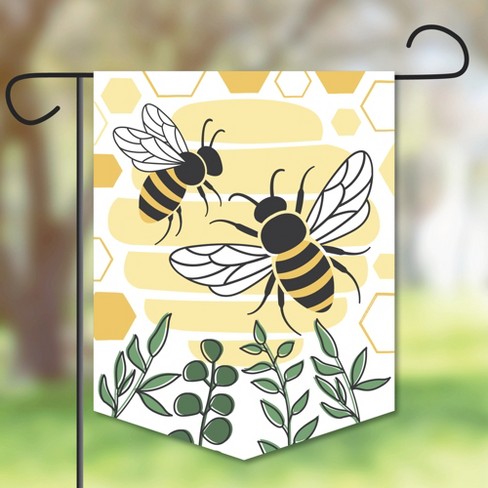 Big Dot Of Happiness Little Bumblebee - Outdoor Home Decorations -  Double-sided Bee Baby Shower Or Birthday Party Garden Flag - 12 X 15.25  Inches : Target