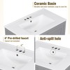 Mshliw 30 Inch Bathroom Vanity with Sink Combo, Solid Wood Frame Storage Cabinet with 2 Soft Close Doors and Drawer, Undermount Ceramic Basin(Gray) - 4 of 4