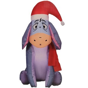 Disney 3.5-FT Tall Eeyore With Santa Hat Holiday Inflatable - 1 of 3