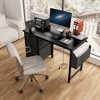 KTMBDW 47.3" L-Shaped Desk with Power Outlets, Office Desk with 3 Drawers, Gaming & Home Office Workstation - 3 of 4