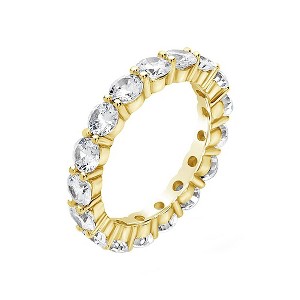 SHINE by Sterling Forever Sterling Silver CZ Eternity Band Ring - 1 of 2
