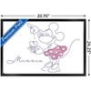 Trends International Disney Simple Moments Line Art - Minnie Mouse Framed Wall Poster Prints - 3 of 4