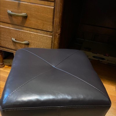 Aric Bonded Leather Ottoman Baxton Studio Target