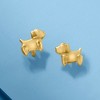 Ross-Simons Child's 14kt Yellow Gold Puppy Earrings - 3 of 4