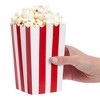 100 Mini Popcorn Boxes 3x5 Party Snack Favor Treat Containers Red/White, 20  Oz