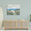 Stupell Industries Tranquil Beachside Flower Meadow Ocean Sailboats Scene, 48" x 36" - 2 of 4