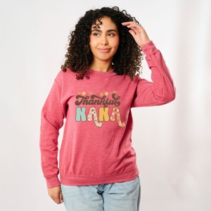 Simply Sage Market Thankful Nana Floral Sweatshirt - 1 of 4