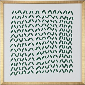 Quiet Applause - 16" X 16" - Green/Ivory - Framed Wall Art - WLA2012 - Safavieh - 1 of 4