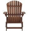 Okak Outdoor Adirondack Chair with Wooden Frame Set of 2, Foldable Outdoor Chair with FIxed Arms, Porch Chairs for Garden, Lawn, Backyard - 4 of 4