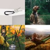 Unique Bargains Aluminum Hiking D-Ring Keychain Carabiner Hook Black 2.4" x 1.1" x 0.2" 8 Pcs - 3 of 4