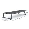 Classic 2-Pack Aluminum Patio Chaise Lounges with Adjustable Mesh Seats, Outdoor Chair -Christopher Knight Home Outdoor Furniture - 2 of 4