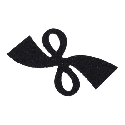 Unique Bargains Women's Ribbon Shape Hair Pad Bangs Patch Black 1 Pc