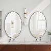 TUYOHW Retro Bathroom Mirror,Antique Silver Vanity Mirror,Wall Mirror with Iron Frame for Bathroom,Living Room - 4 of 4