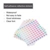 Unique Bargains Office Home Warehouse Self-Adhesive Round Reflective Sticker 10 Sheets - 3 of 4