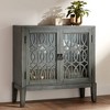 Elm Lane Pendleton 36" Wide Gray Wood 2-Shelf Decorative Cabinet - 2 of 4