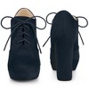 Perphy Women's Lace Up Round Toe Cushioned Insole Platform Chunky Heel Ankle Boots - 2 of 3
