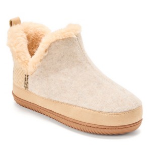 Dearfoams Women's Felted and Plaid Boot Slipper - 1 of 4