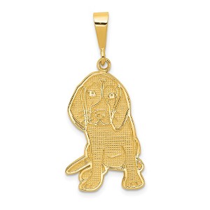 Black Bow Jewelry 14k Yellow Gold Beagle Pendant - 1 of 4