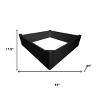 HomeRoots 44" X 44" Black Heavy Duty Plastic Square Raised Garden Bed - 3 of 4