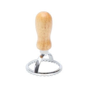 Unique Bargains Cookie Cutters Triangle Cookie Cutter Hand Wash Wood Zinc Alloy Wood Color Silver Tone 1Pc - 1 of 4