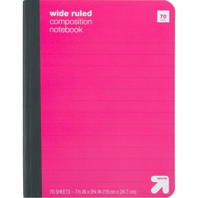 Wide Ruled Hard Cover Composition Notebook - up & up™