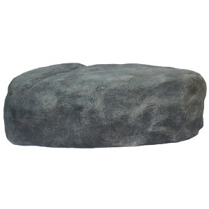 Gardenised Decorative Outdoor Weather-Resistant Artistic Artificial Faux Stone Rock, Garden Patio Granite Grey Fiberglass Stone - 1 of 4