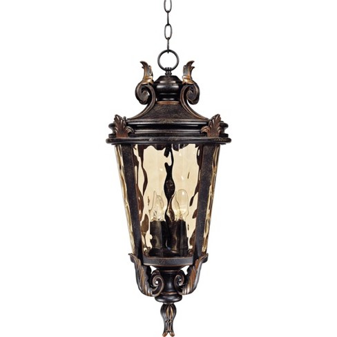 John Timberland Casa Marseille Vintage Rustic Outdoor Hanging Light Veranda Bronze Scroll 26 1 4