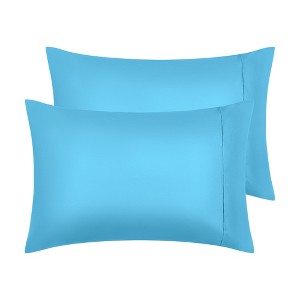 Unique Bargains Soft Comfortable Envelope Closure Polyester Pillowcases 2 Pcs - 1 of 4