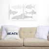 Pavilion Gift Company - Beach - 12" x 15" Embroidered Plaques (Set of 2) - Wall Sign Panels - 3 of 4