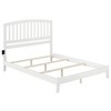 AFI Furnishings Richmond Queen Traditional Bed with Open Footboard and Turbo Charger in White - 4 of 4