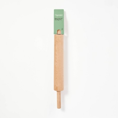 10&#34; Wood Rolling Pin Light Brown - Figmint&#8482;