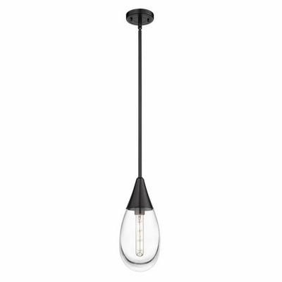 Malone - 1 Light Stem Hung Pendant In Contemporary Style-14.63 Inches Tall and 6 Inches Wide