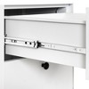 Fontoi Decorative Storage Cabinets, Modern Storage Cabinet with 2 Drawers, Night Stand with Legs for Living Room Bedroom, White, 17.72"*19.69"*15.75" - 4 of 4