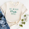Simply Sage Market Eat. No Sleep. Mom. Repeat Short Sleeve Tee - 3 of 4