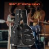 VEVOR Acoustic Guitar Hard Case, 43.31 in Gourd-Shaped Guitar Hard Case, PVC Padding Soft Lining Water-Resistant Hard Shell Guitar Case, Black - 3 of 4