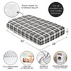 Sweet Jojo Designs Boy, Girl, Unisex/Gender Neutral Baby Fitted Crib Sheet Gingham Plaid Black and White - 4 of 4