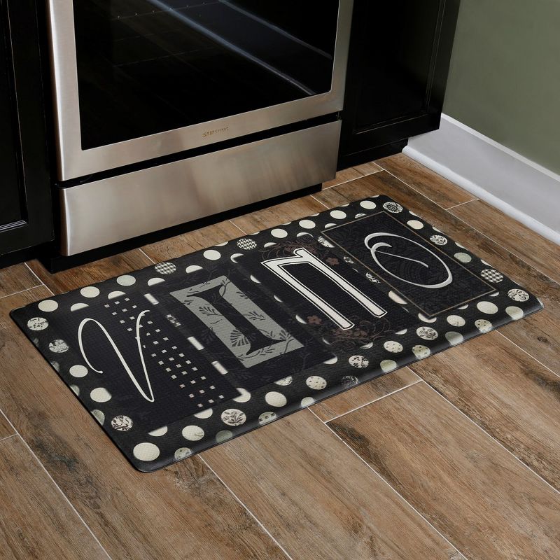 Vino 20" x 36" Oil & Stain Resistant Anti-Fatigue Kitchen Floor Mat, 3 of 5