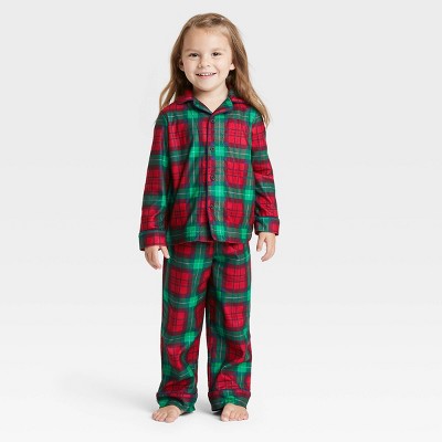 Photo 1 of Wondershop - Toddler Holiday Plaid Flannel Matching Family Pajama Set -  Red - size 3T