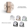 Aoibox Silent Analog Alarm Clock with Snooze & Light, Non-Ticking Quartz Movement, Easy to Set, Ideal for Home, Travel, Office, Compact & Portable - 4 of 4