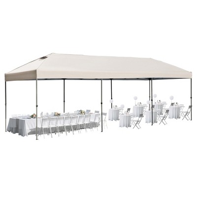 YOOCOZZ 10x30 Oxford Fabric Heavy-Duty Pop-Up Canopy with Sidewalls with Wheeled Bag