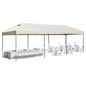 YOOCOZZ 10x30 Oxford Fabric Heavy-Duty Pop-Up Canopy with Sidewalls with Wheeled Bag - 1 of 4
