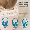 KeaBabies 8pk Organic Baby Bibs for Boy, Baby Drool Bib for Baby Boys and Girls, Newborn Teething Bibs - 4 of 4