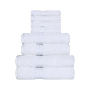 Premium Cotton Solid Plush Heavyweight Hotel Luxury Towel Set by Blue Nile Mills - 1 of 4