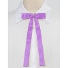Allegra K Women's Pre-Tied Adjustable Solid Color Bow Tie - 2 of 4