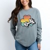 Simply Sage Market Women's Retro Lucky Colorful Long Sleeve Garment Dyed Tee - 2 of 4