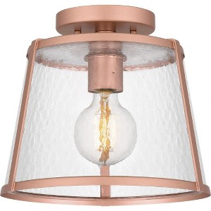 Quoizel Lighting Labrant 1 - Light Semi-Flush Mount in  Matte Rose Gold - 1 of 4