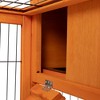 Sevobal Pet Carriers, Portable Rabbit Hutch with Wheels, Indoor Outdoor Fence for Yard, Orange, 38.98"*23.82"*36.61" - 3 of 4