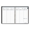 Recycled Weekly Appointment Book Ruled without Appointment Times, 8.75 x 6.88, Black Cover, 12-Month (Jan to Dec): 2026 - 2 of 4